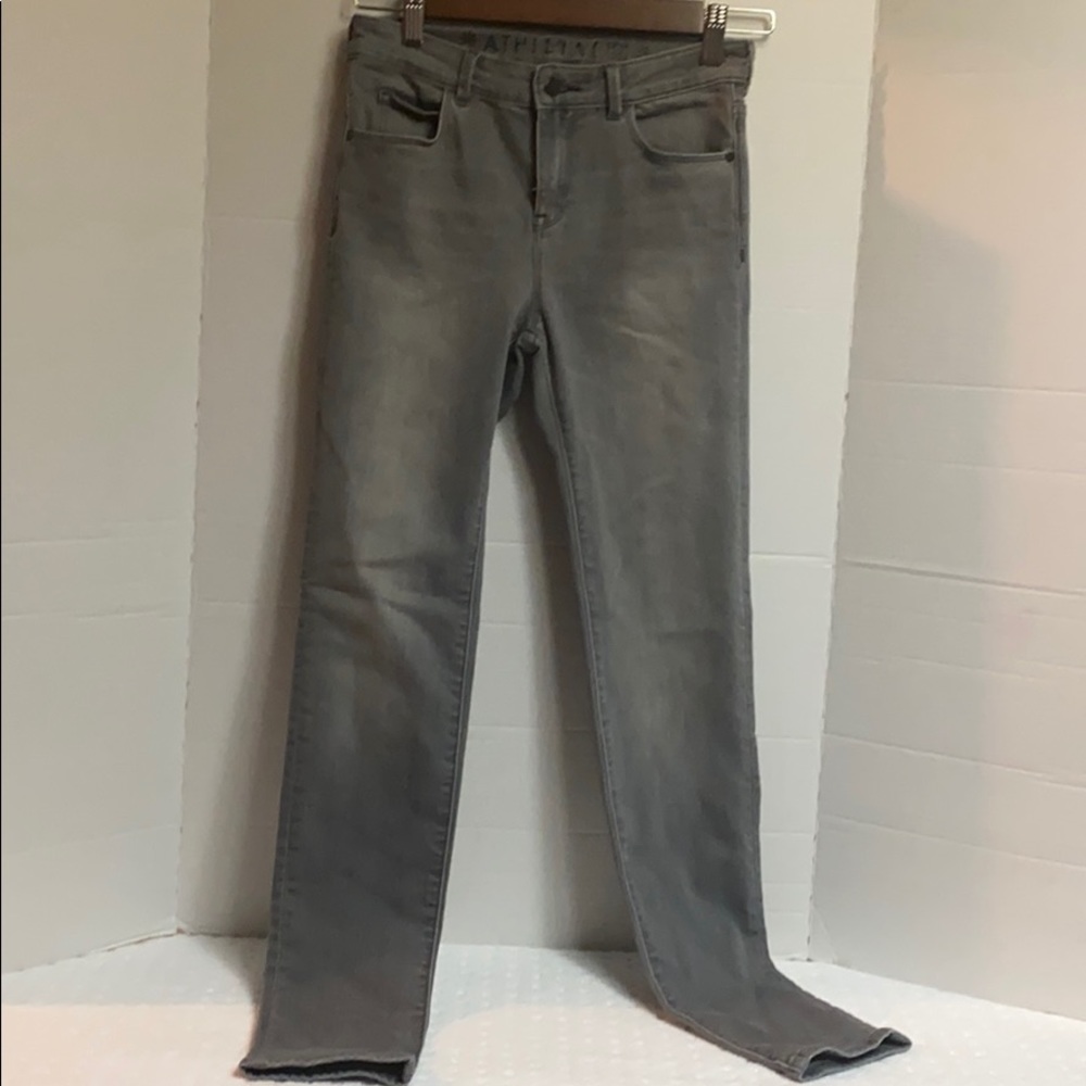 Athleta Girl Jeans Gray Color Size 14